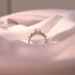 Moissanite Five-Stone Ring – Oval Center, Rhodium-Plated 925 Sterling Silver